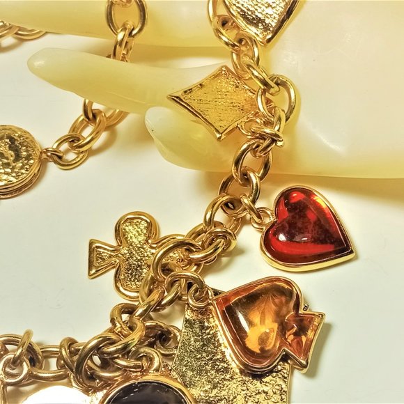 Vintage Massive Goossens for YSL Charm Necklace - Picture 5 of 15